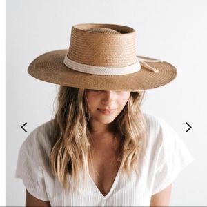 Gigi Pip- Bre Natural Straw Hat- NWT